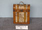 Leather Straps Wooden H35.5 Wine Storage Crates